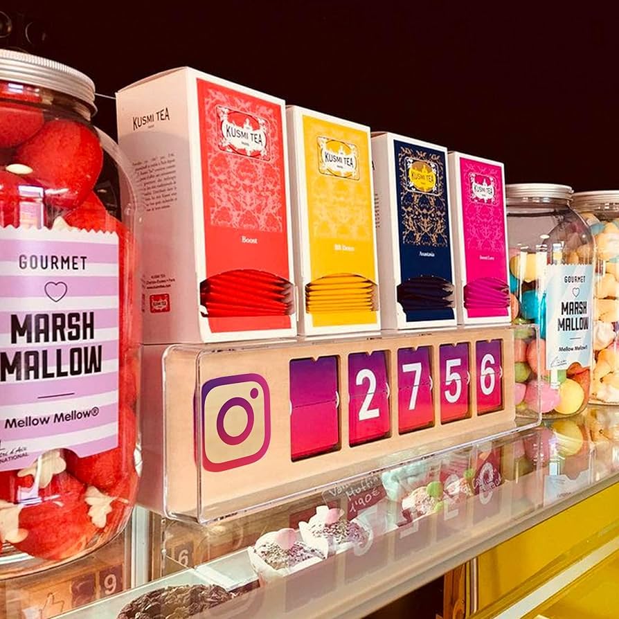 【新品未使用】インスタフォロワーカウンター Smiirl Fliike SNS smiirl/スミール Instagramカウンターの紹介動画 リアルタイムで